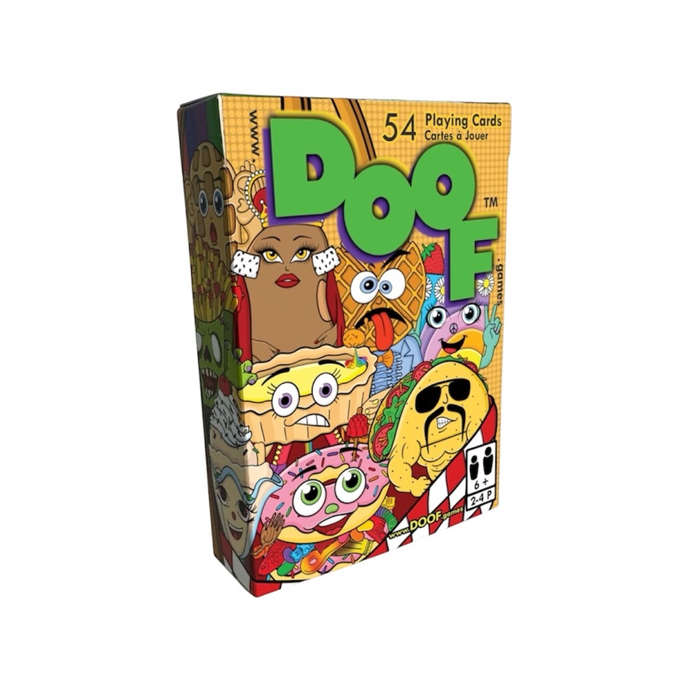 Doof The Family Card Game Strategic Wild Cards, Pick Up Cards and Skip Card